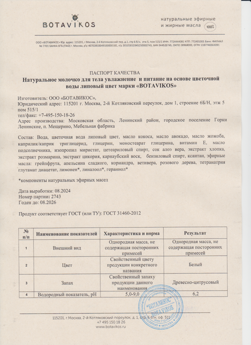 Паспорт №082024